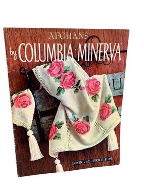 Vintage Afghans Book Columbia-Minerva Pattern Book 742